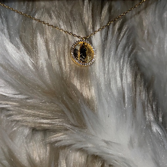 Cubic Zirconia Virgen Mary Necklace - Picture 4 of 5